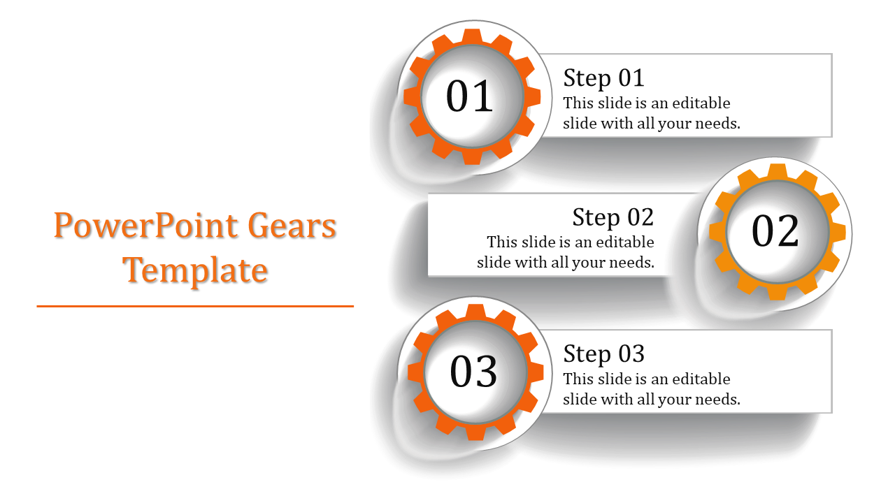 powerpoint gears template-Powerpoint Gears Template-Orange